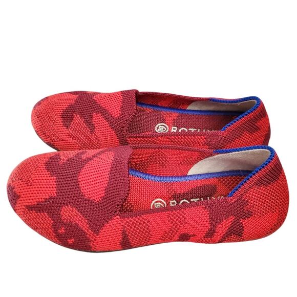 Rothy's Kids Red Camo Loafers, Kids 11 - Picture 3 of 6